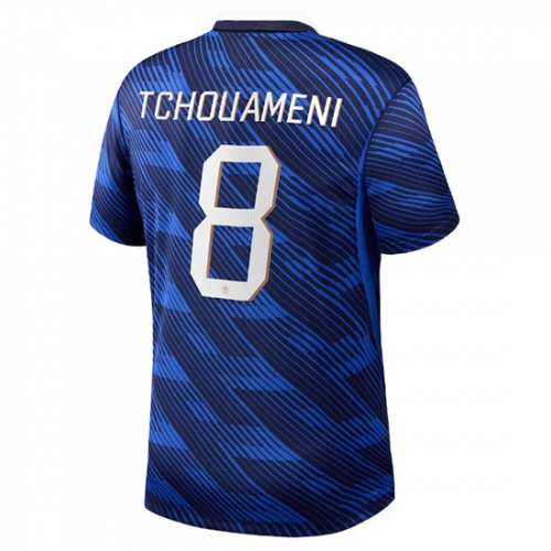 Billige Fotballdrakt Frankrike Aurelien Tchouameni #8 Replika Hjemmedrakt VM 2026 Kortermet Billige Fotballdrakt Frankrike Aurelien Tchouameni #8 Replika Hjemmedrakt VM 2026 Kortermet